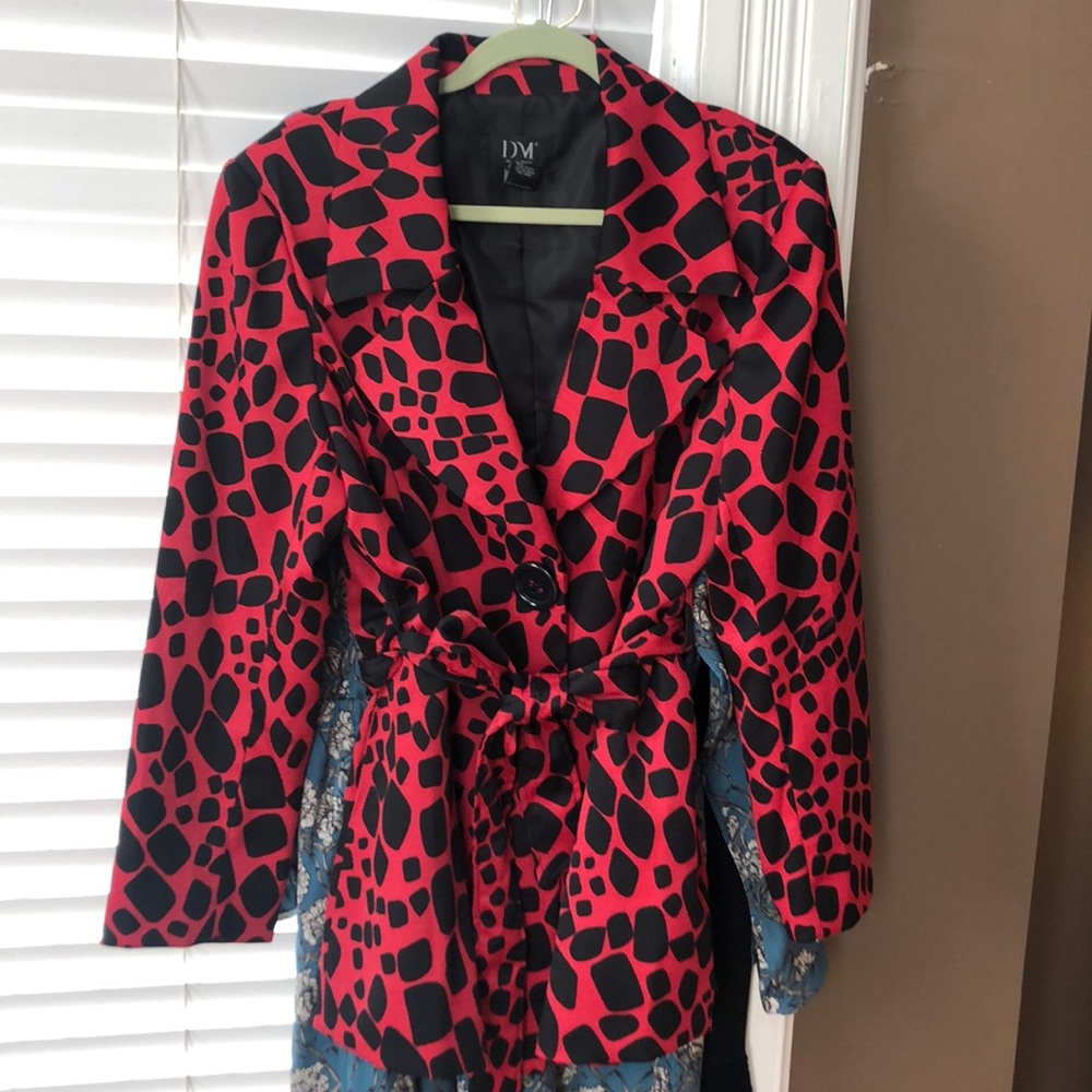 Red and black jacket